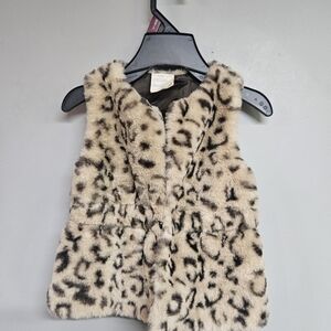 First Impressions 24 Month Leopard Print Faux Fur Vest